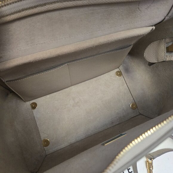 CELINE Grained Calfskin Mini Belt Bag Taupe (retail $3200) - Picture 4 of 13